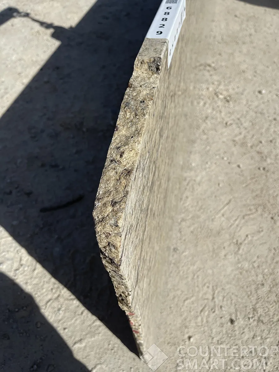 Full image of Giallo Ornamental Brown Granite countertop slab