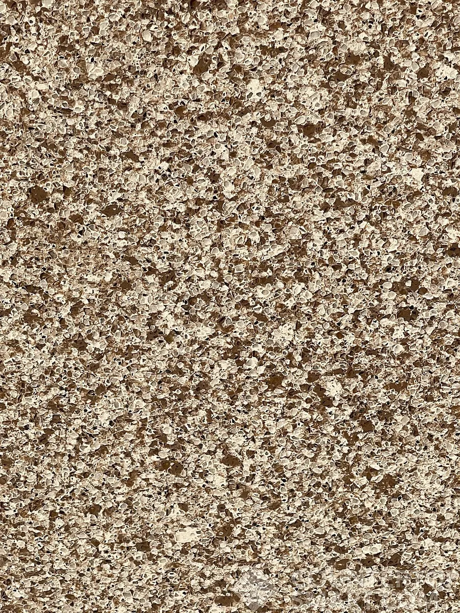Closeup image of Caesarstone Chocolate Truffle Quartz countertop slab