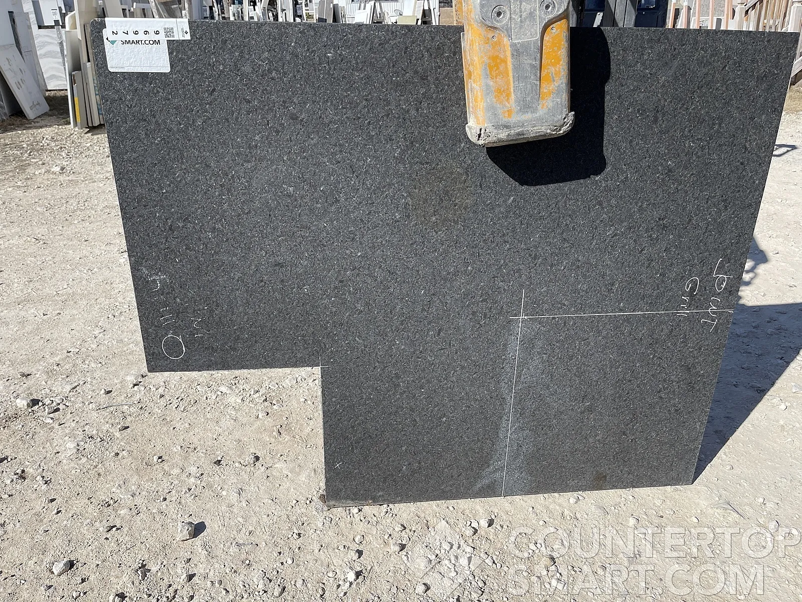 Full image of Black Pearl Granite countertop slab