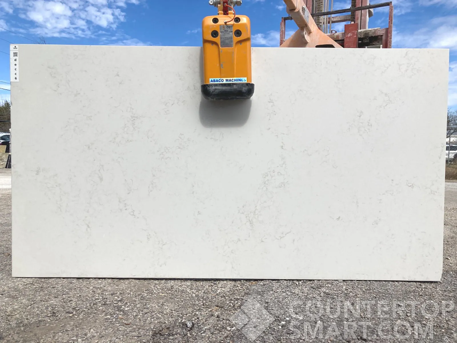 Full image of Q Quartz Carrara Delphi Quartz countertop slab