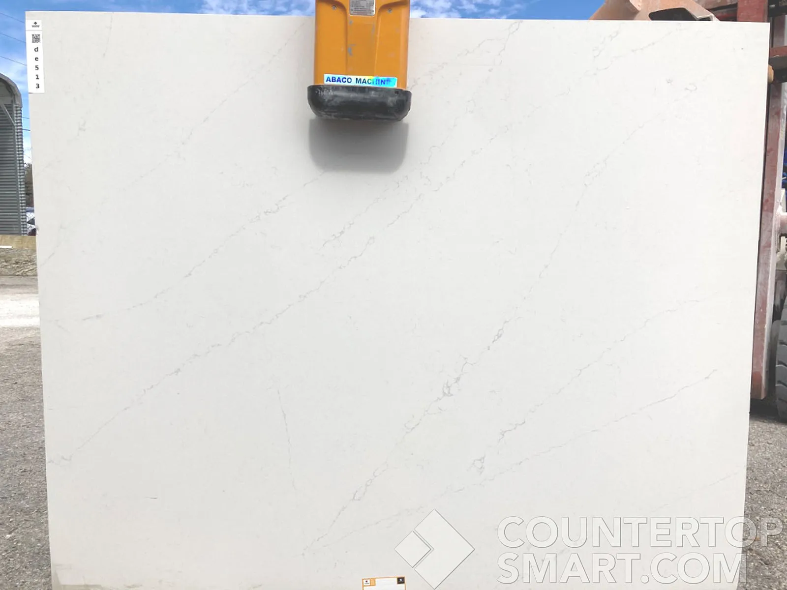 Full image of Silestone Eternal Statuario White Quartz countertop slab