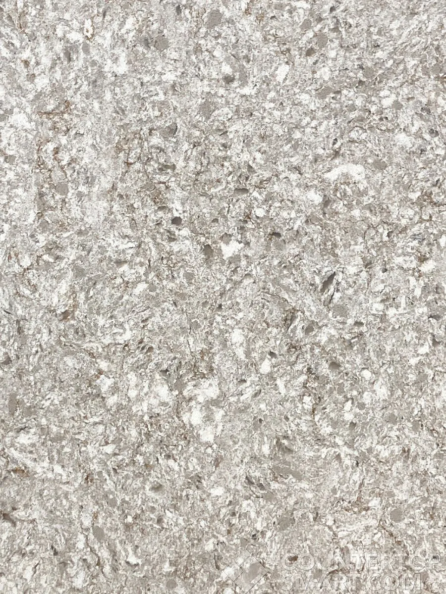 Closeup image of Belenco Chakra Beige Quartz countertop slab