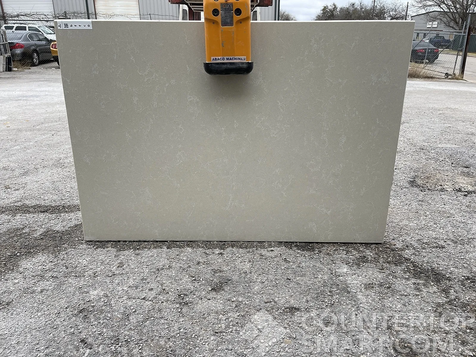 Full image of Vicostone Galaxy Grey Quartz countertop slab