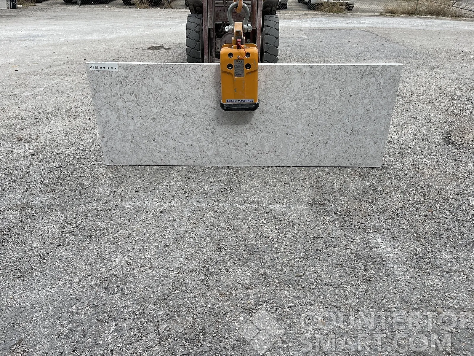 Full image of Stratus Quartz Arctic Silhouette Quartz countertop slab