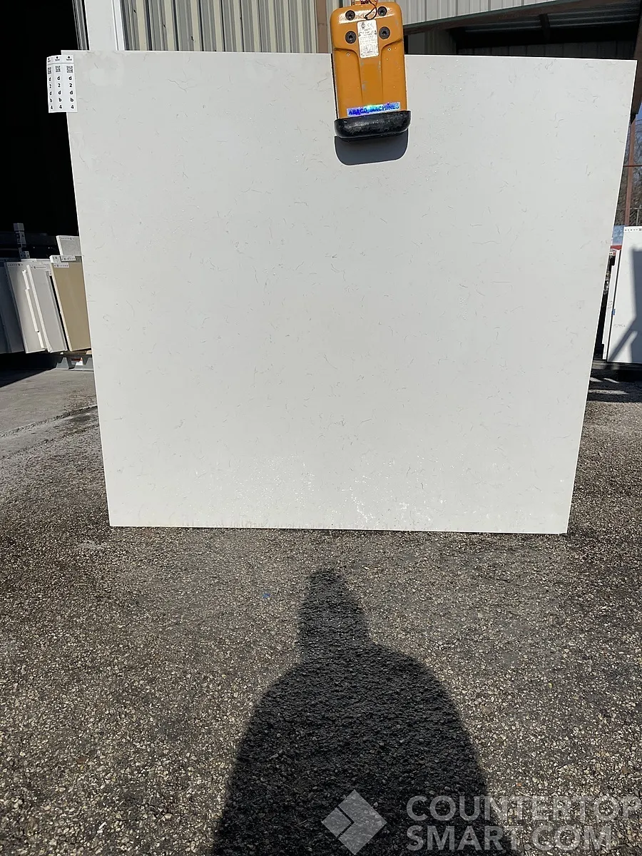 Full image of Q Quartz Carrara Morro Quartz countertop slab