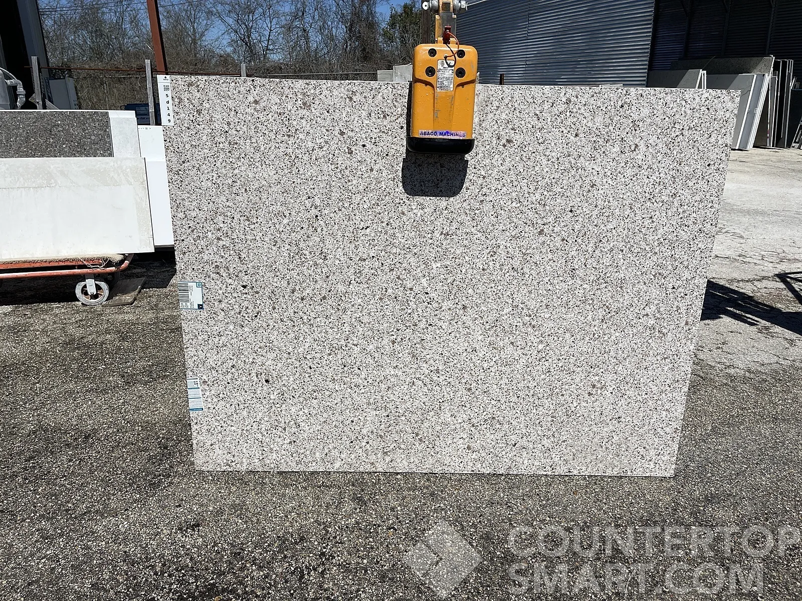 Full image of Silestone Forest Snow Quartz countertop slab