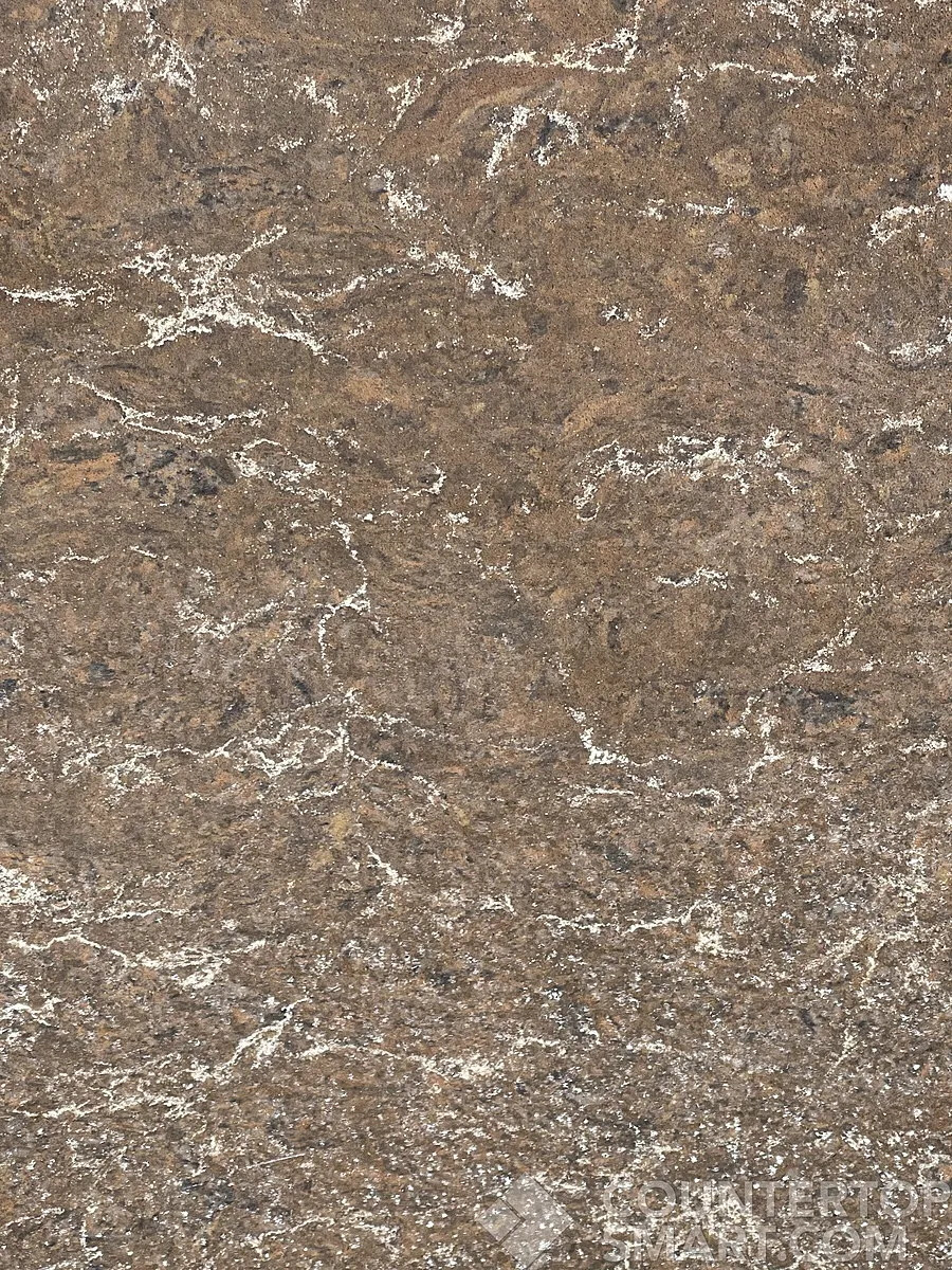 Full image of Caesarstone Woodlands Black Quartz countertop slab