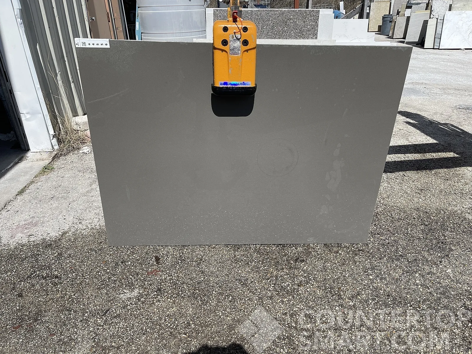 Full image of Silestone Grey Expo Quartz countertop slab