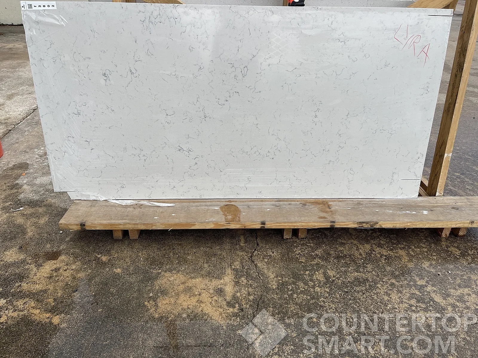 Full image of Silestone Lyra Quartz countertop slab