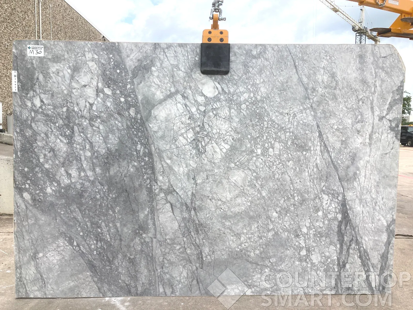 Full image of Arabescato Marble countertop slab