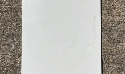 Full image of Q Quartz Carrara Morro Quartz countertop slab