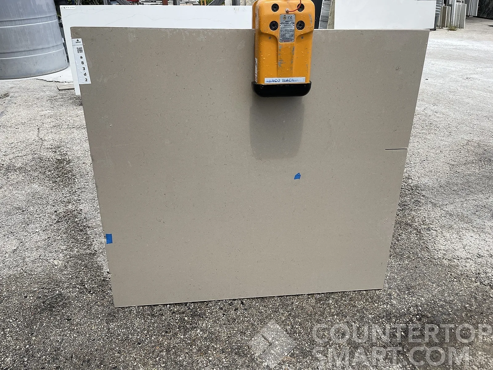 Full image of Cambria Baybridge Grey Quartz countertop slab