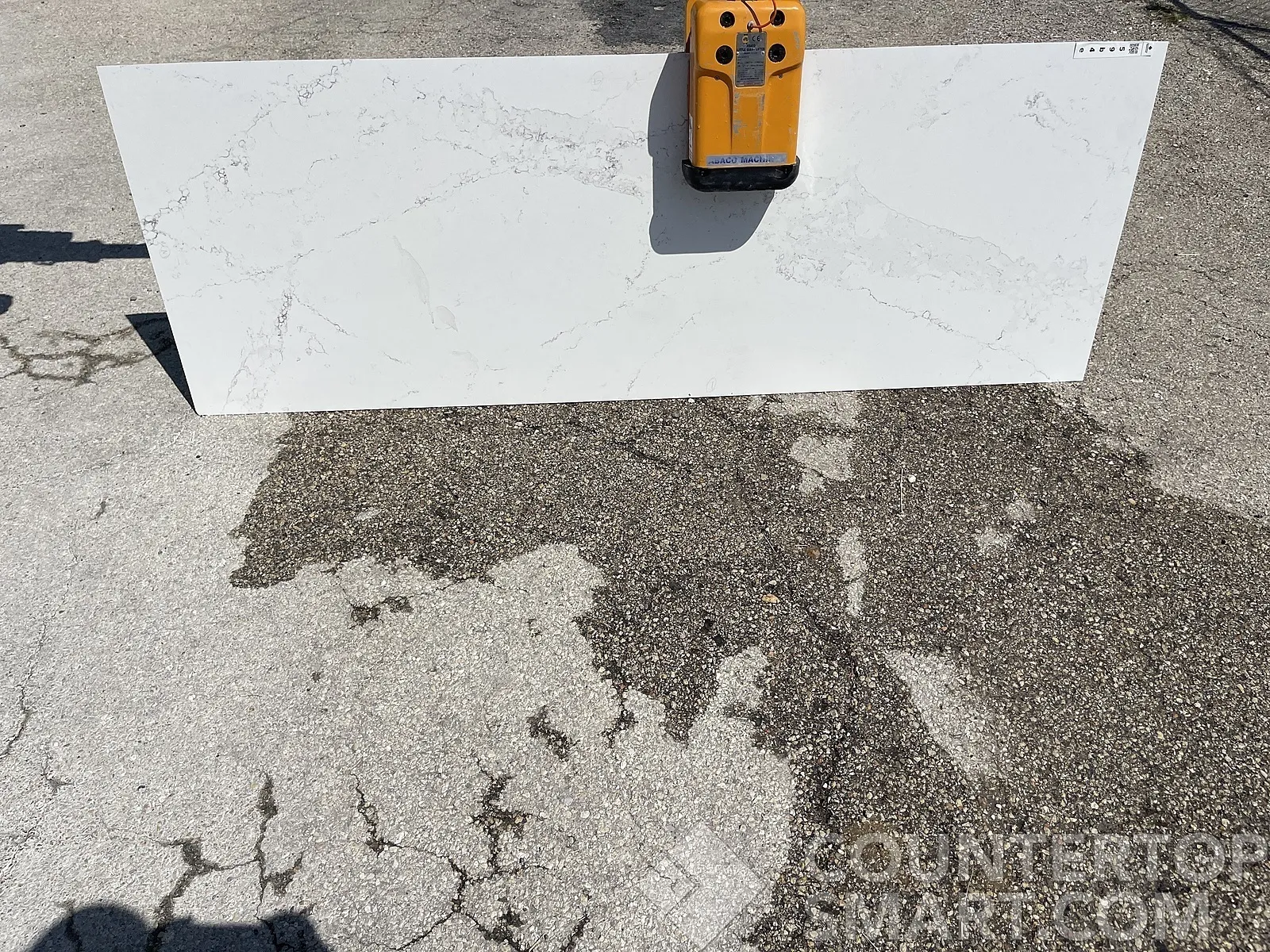 Full image of Silestone Ethereal Haze White Quartz countertop slab