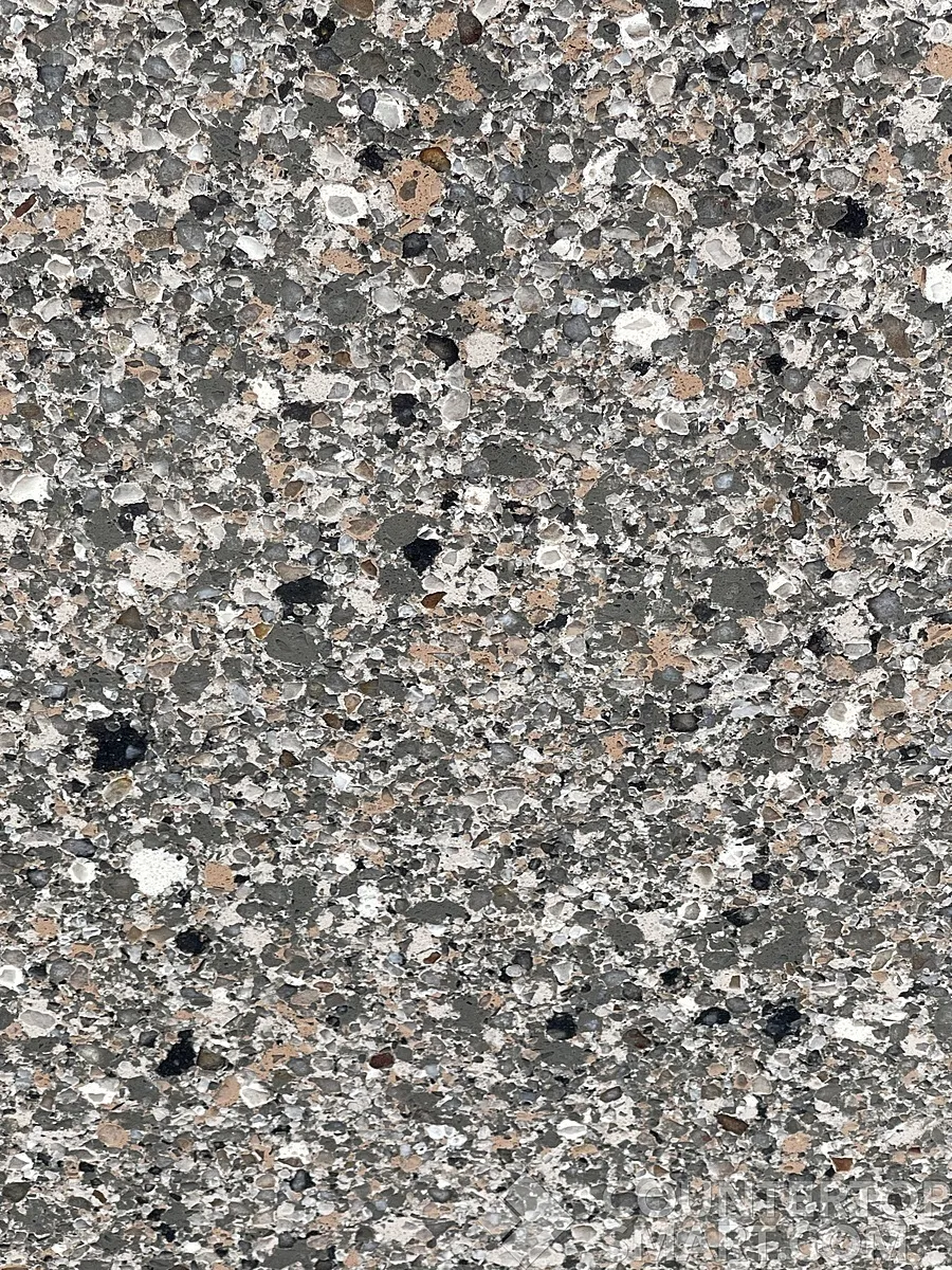 Closeup image of Silestone Mountain Mist Quartz countertop slab