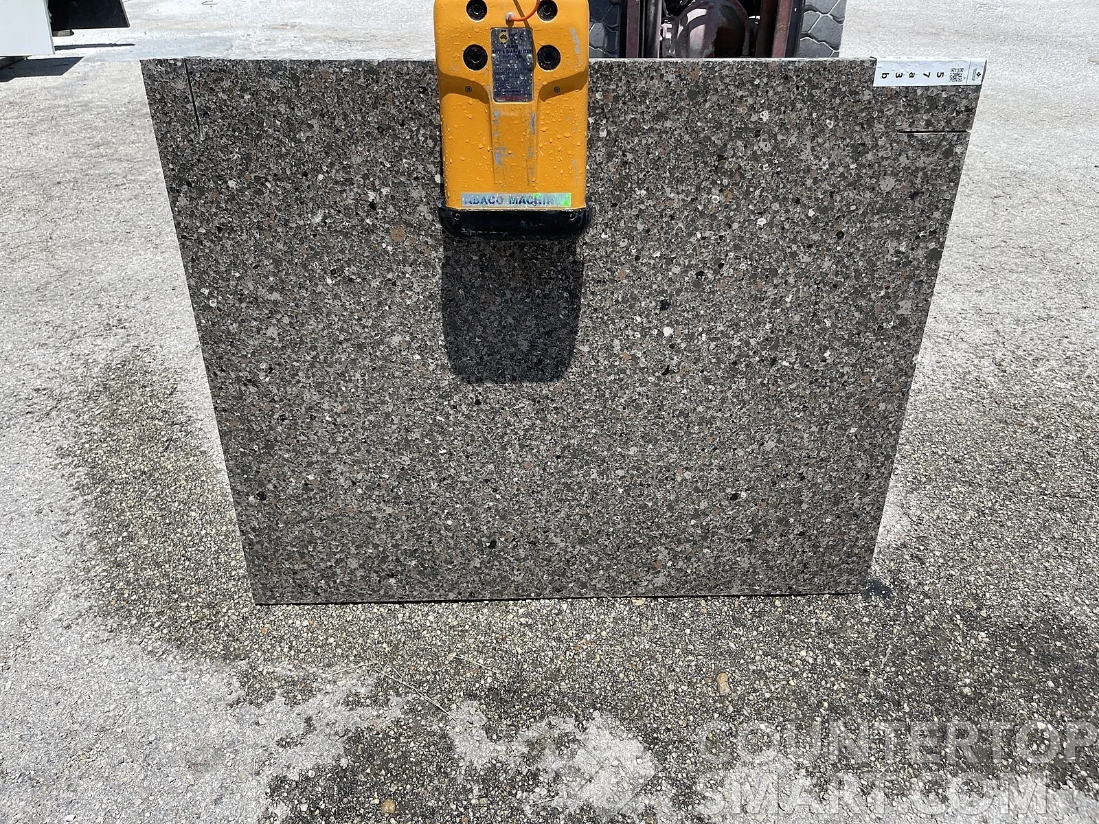 Full image of Silestone Mountain Mist Quartz countertop slab