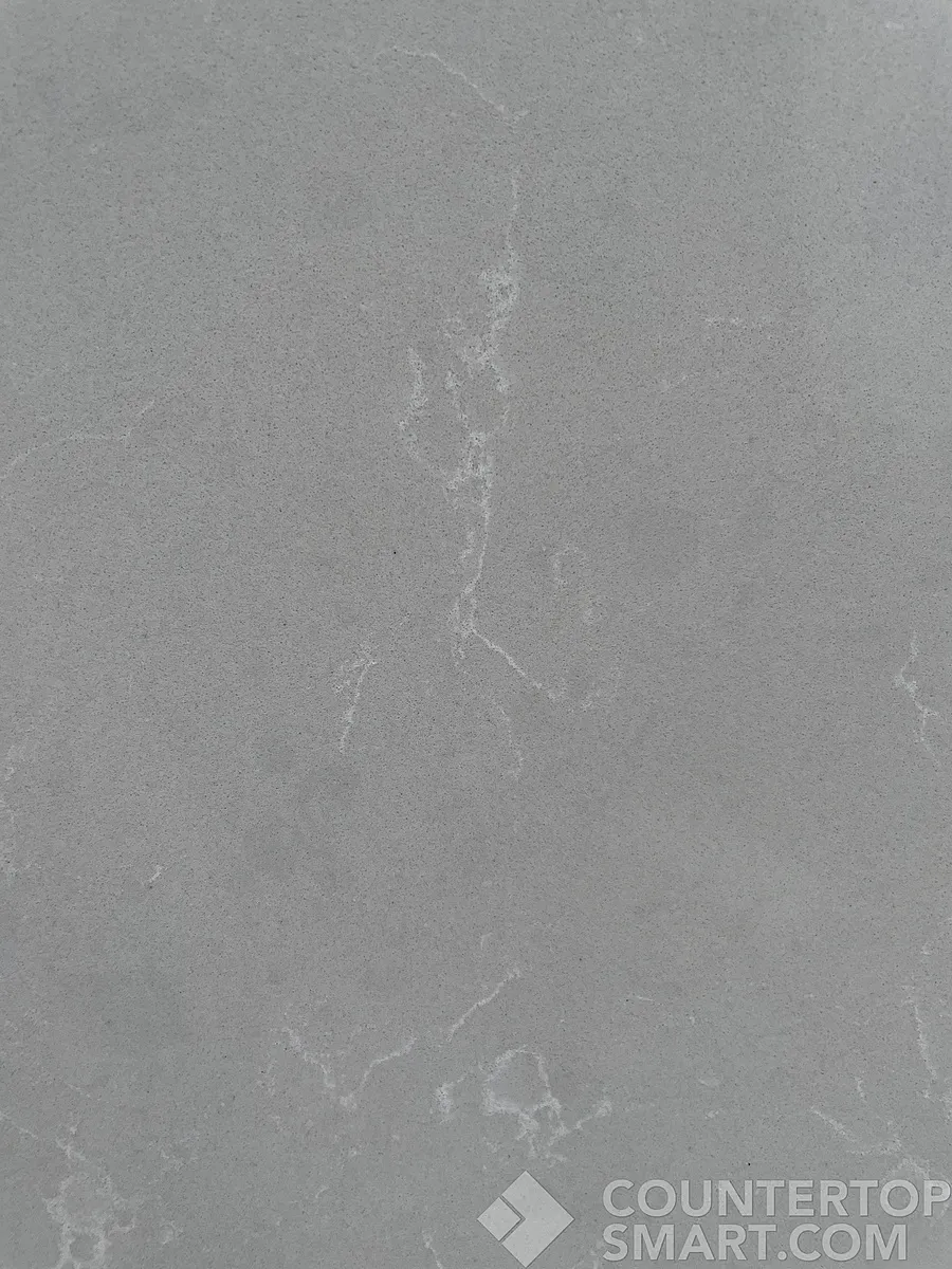 Closeup image of Q Quartz Fossil Gray Quartz countertop slab