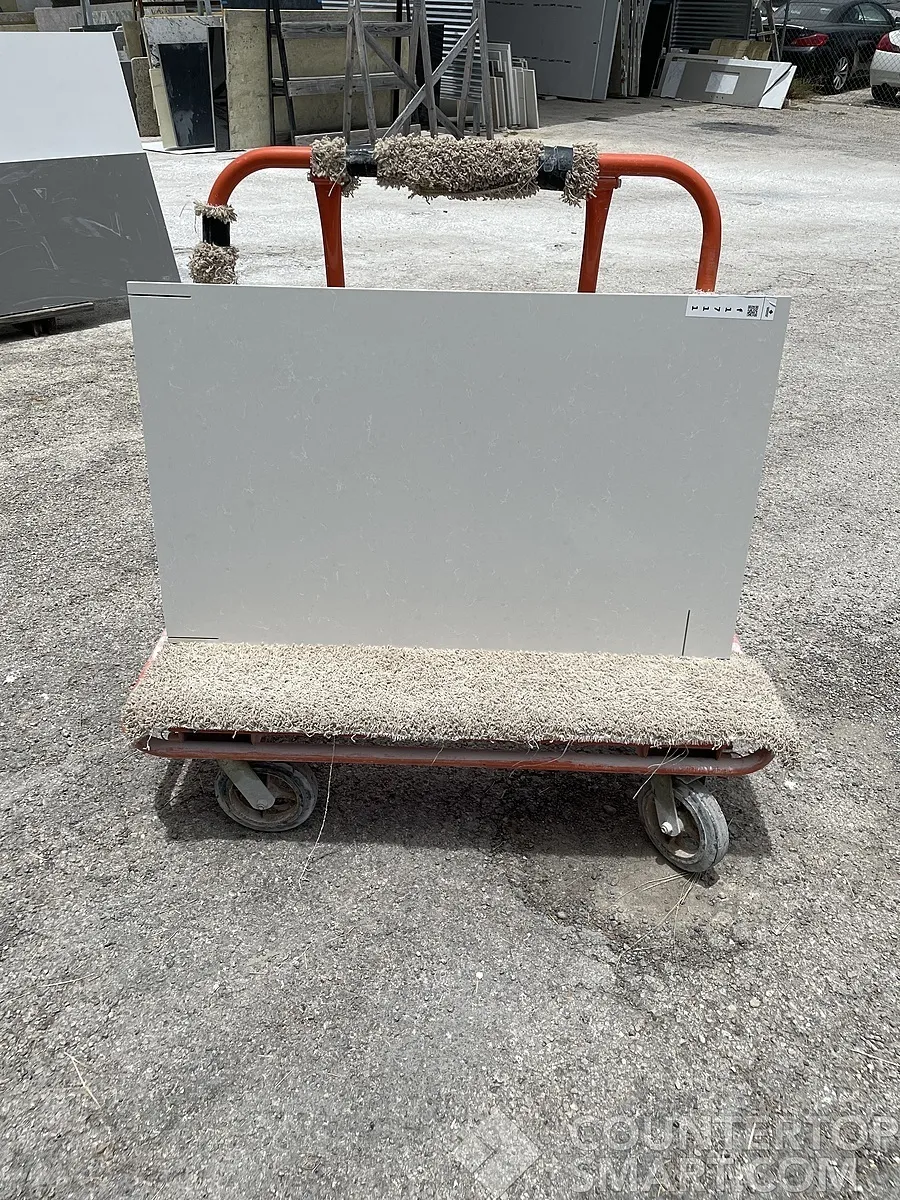Full image of Q Quartz Fossil Gray Quartz countertop slab