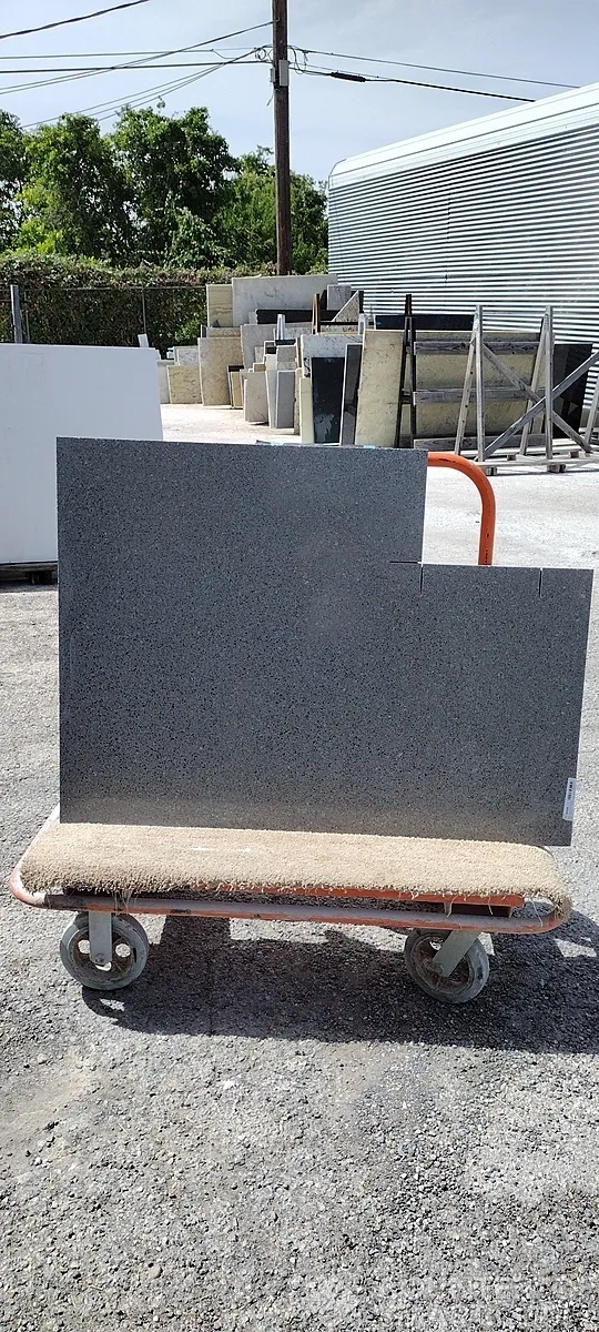 Full image of Silestone Chrome Quartz countertop slab