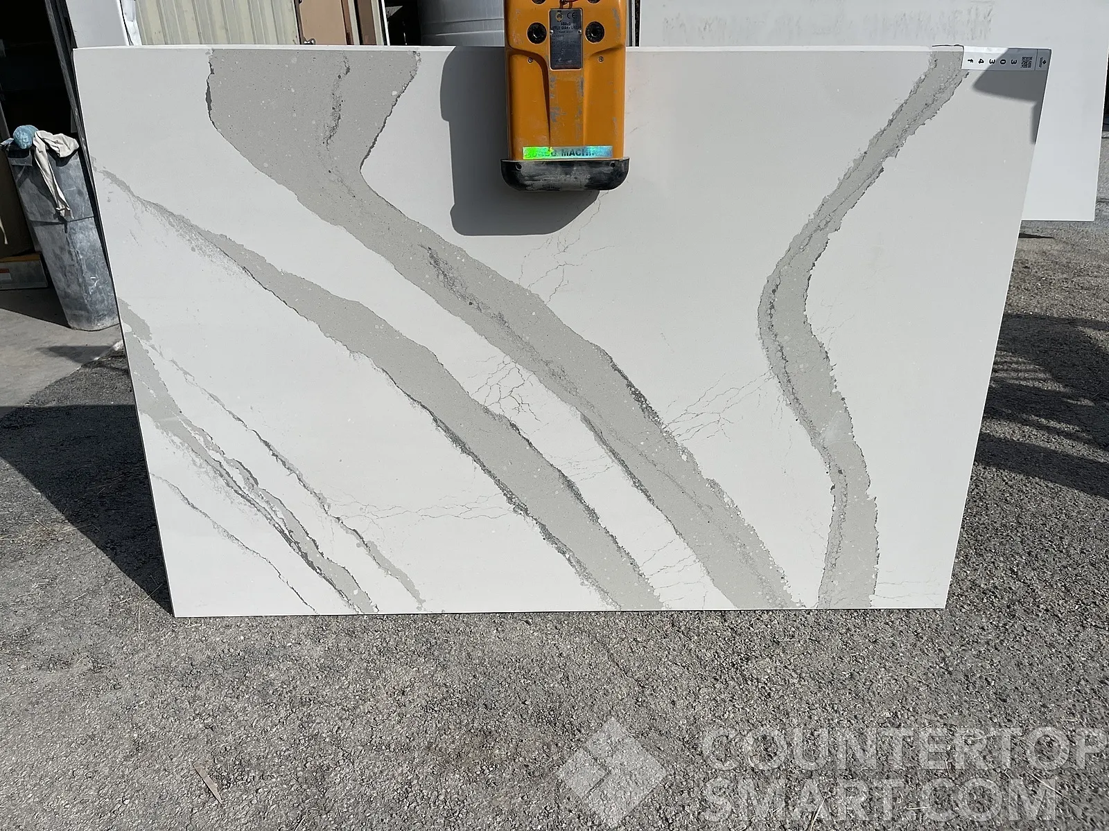 Full image of Cambria Brittanicca Quartz countertop slab