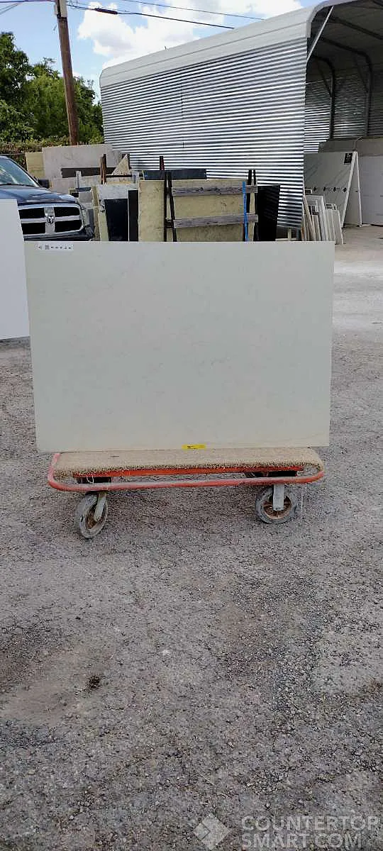 Full image of Caesarstone Frosty Carrina Quartz countertop slab