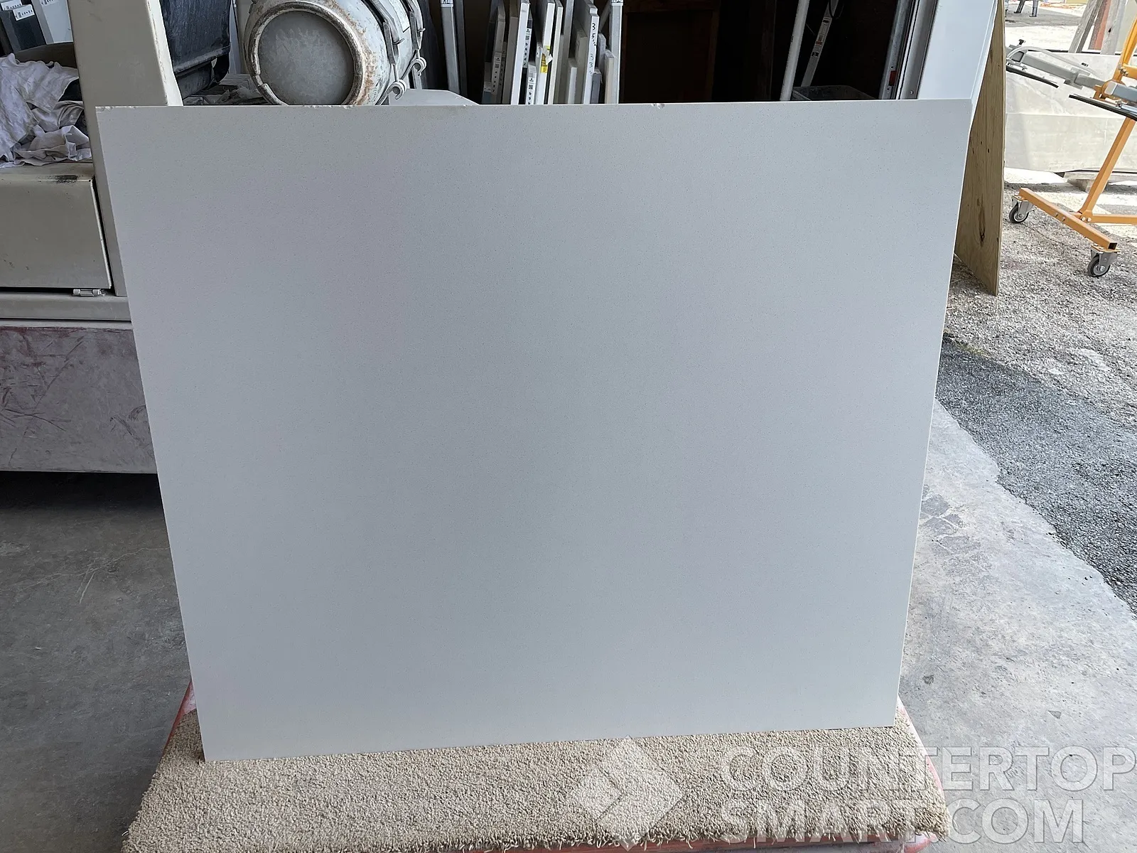 Full image of Della Terra Linen Quartz countertop slab