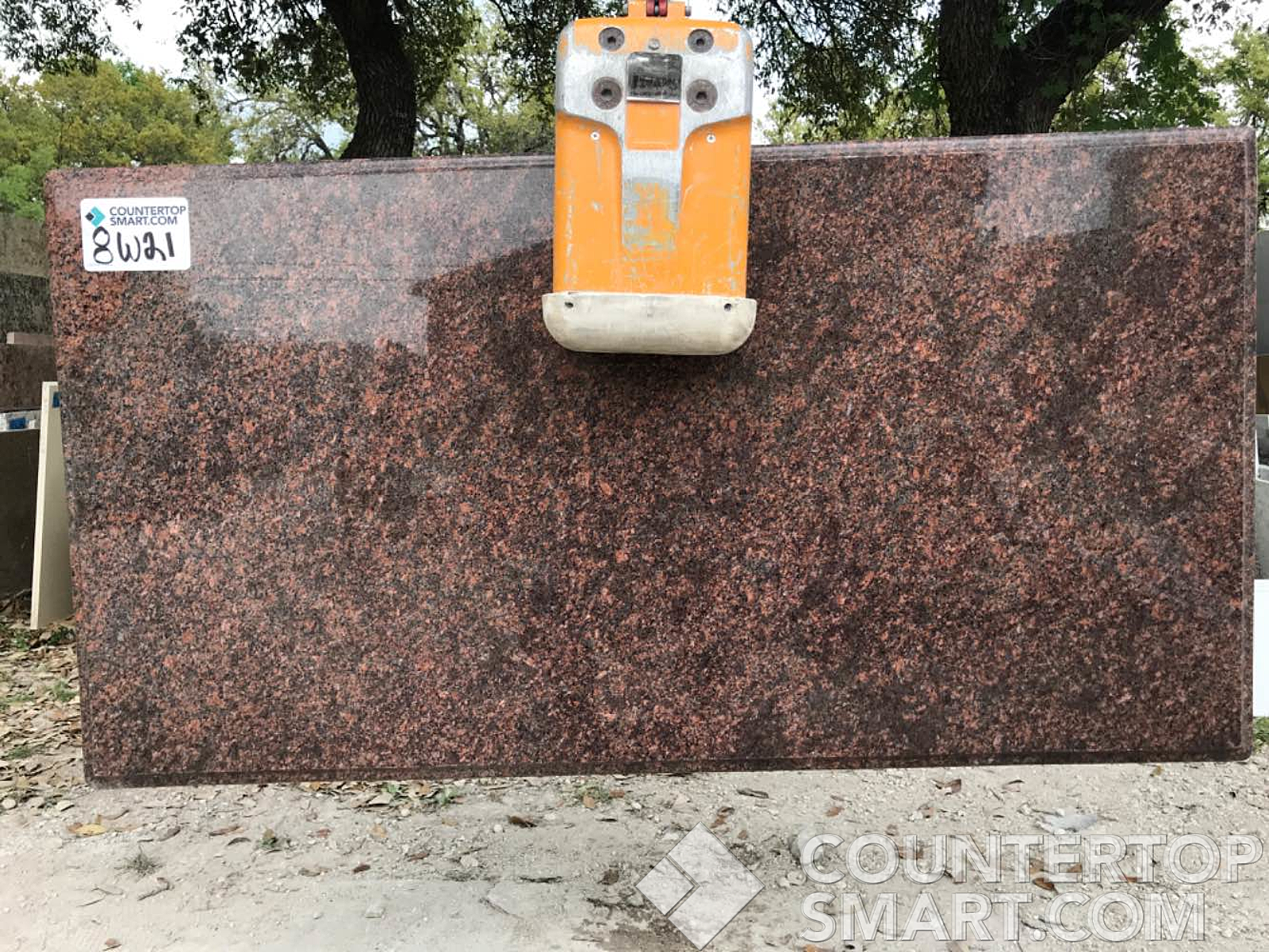 Full image of Tan Brown Granite countertop slab