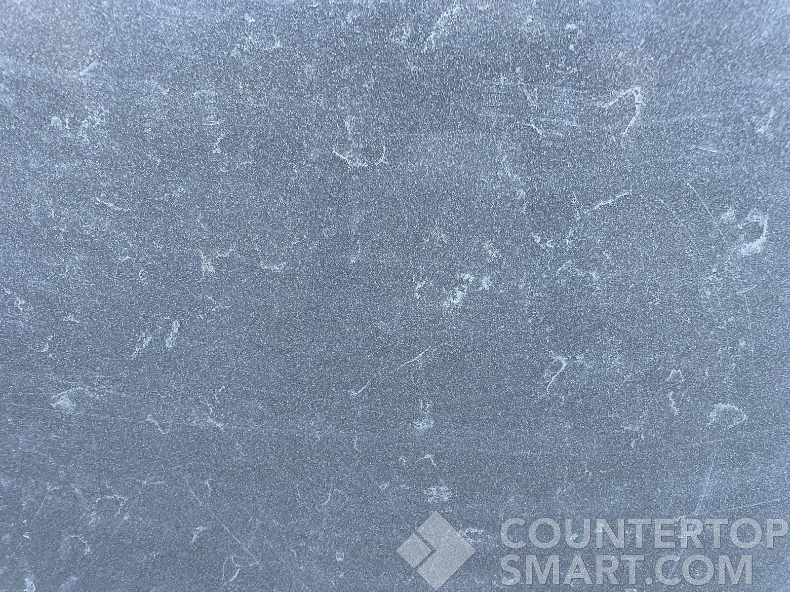 Closeup image of Della Terra Pro Storm Quartz countertop slab