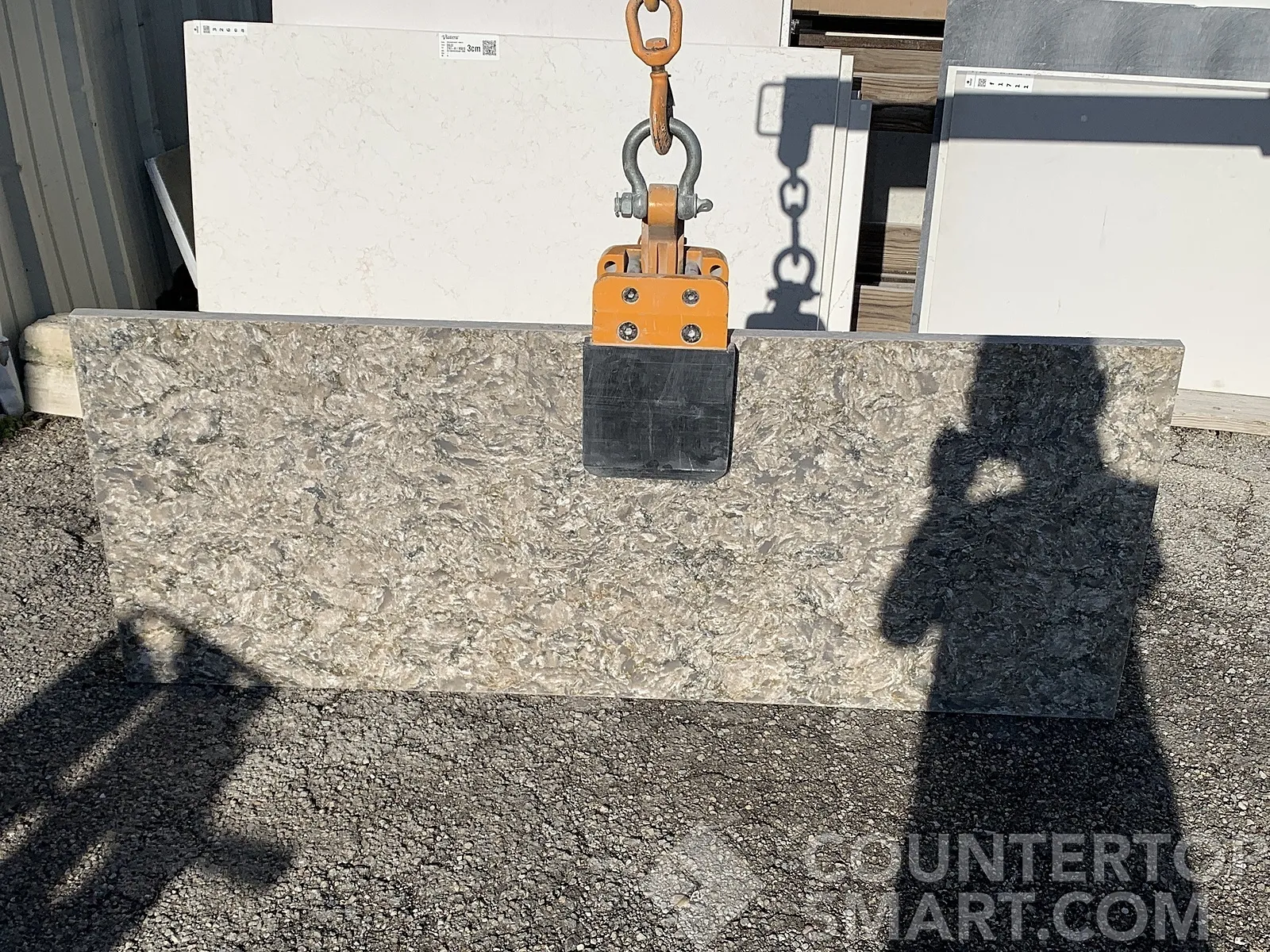 Full image of Silestone Pacifica Quartz countertop slab