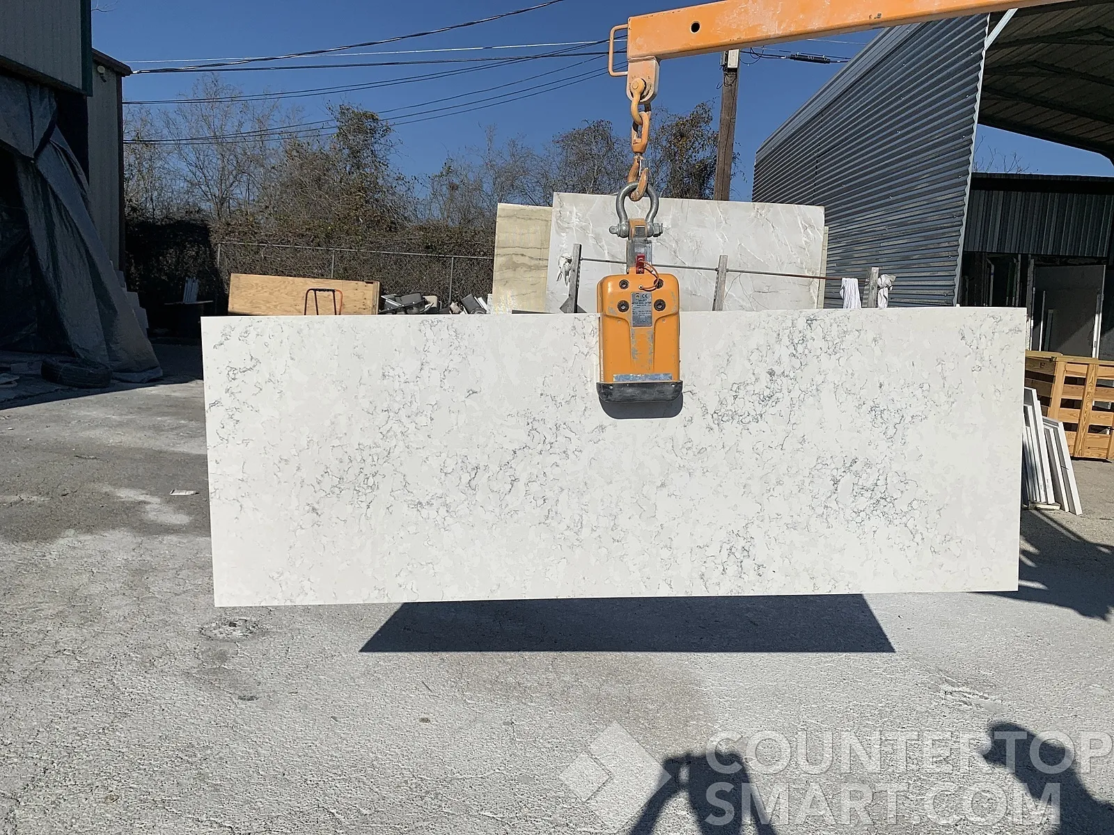 Full image of Silestone Helix White Quartz countertop slab