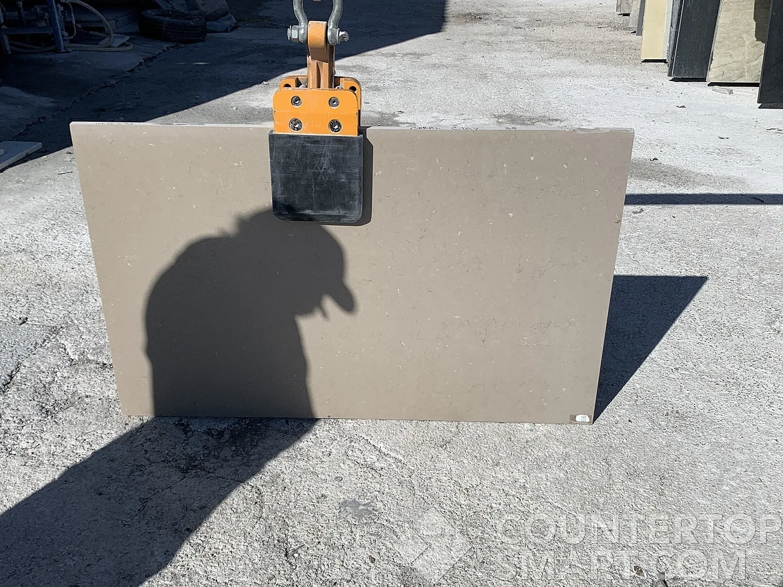 Full image of Silestone Coral Clay Quartz countertop slab