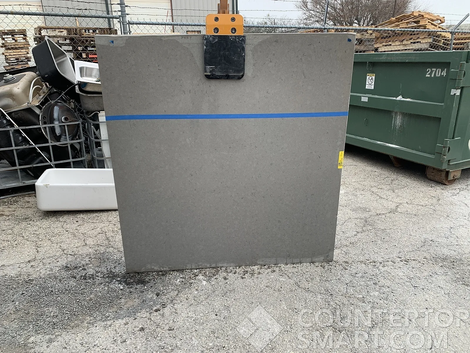 Full image of Caesarstone Pebble Quartz countertop slab