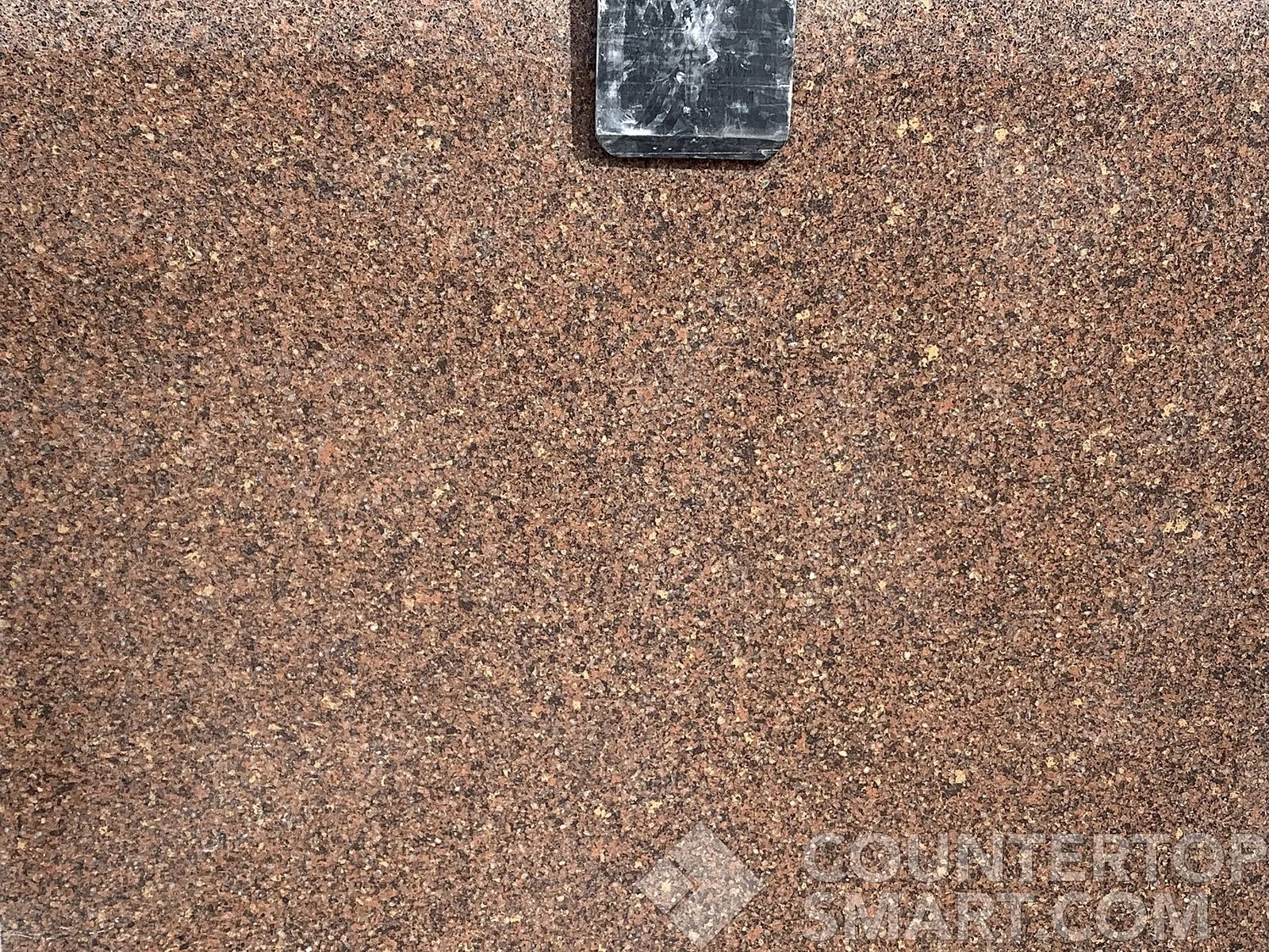 Closeup image of Silestone Mahogany Quartz countertop slab