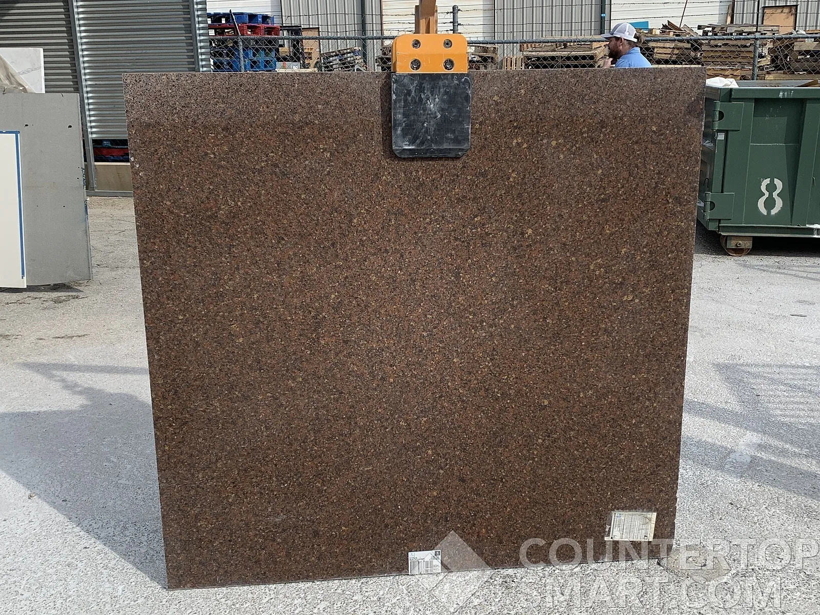 Full image of Silestone Mahogany Quartz countertop slab