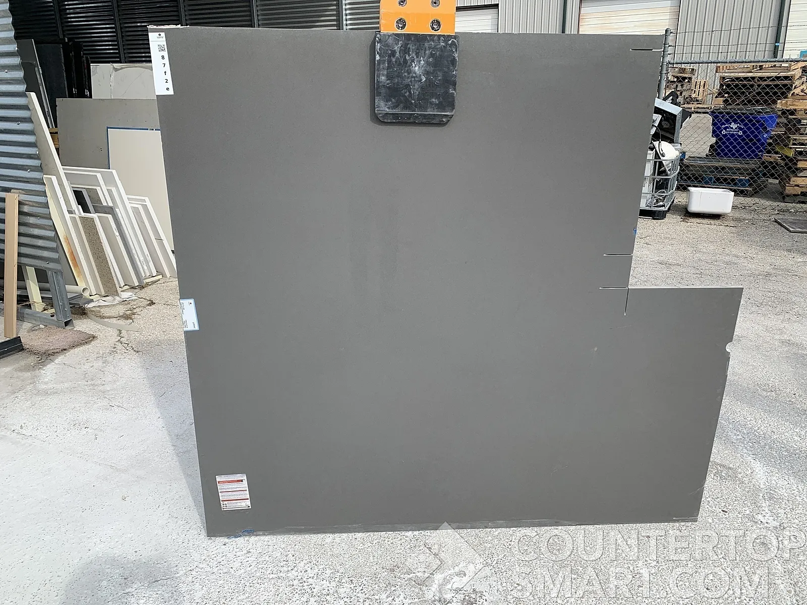 Full image of Silestone Cemento Quartz countertop slab