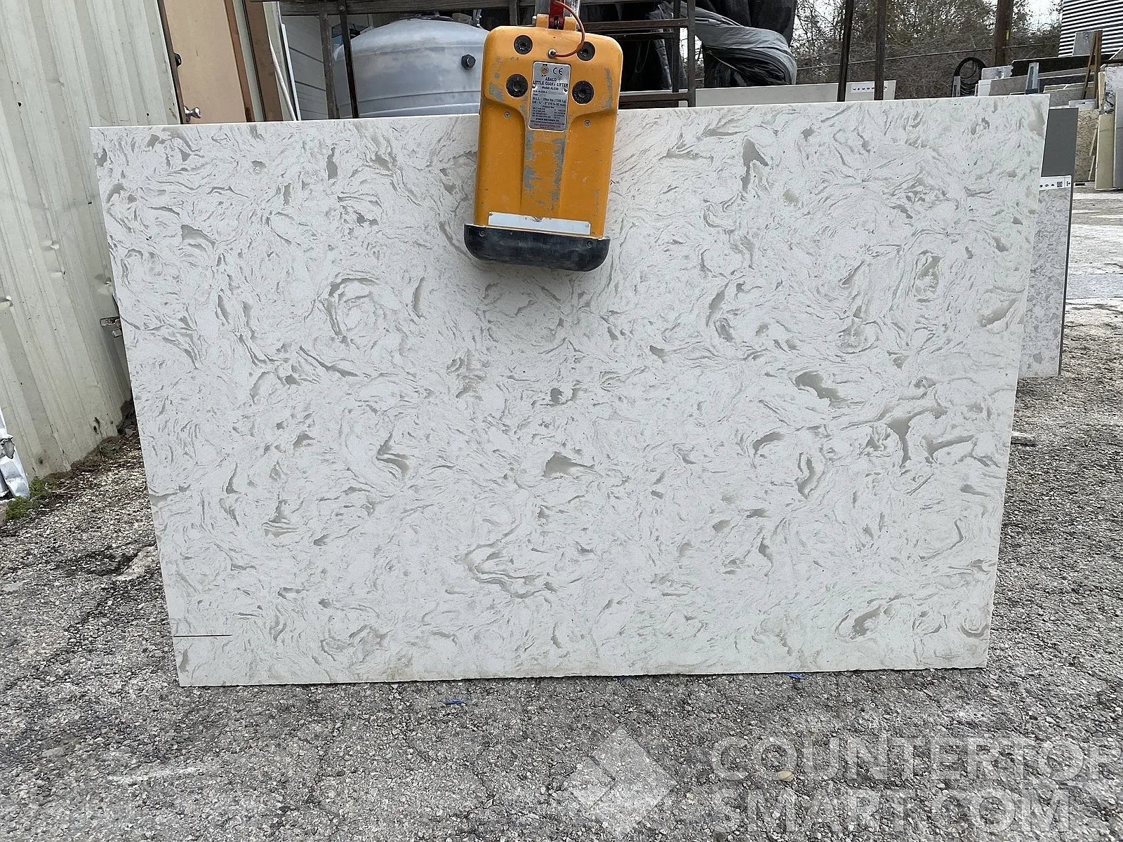 Full image of MetroQuartz Latte Quartz countertop slab