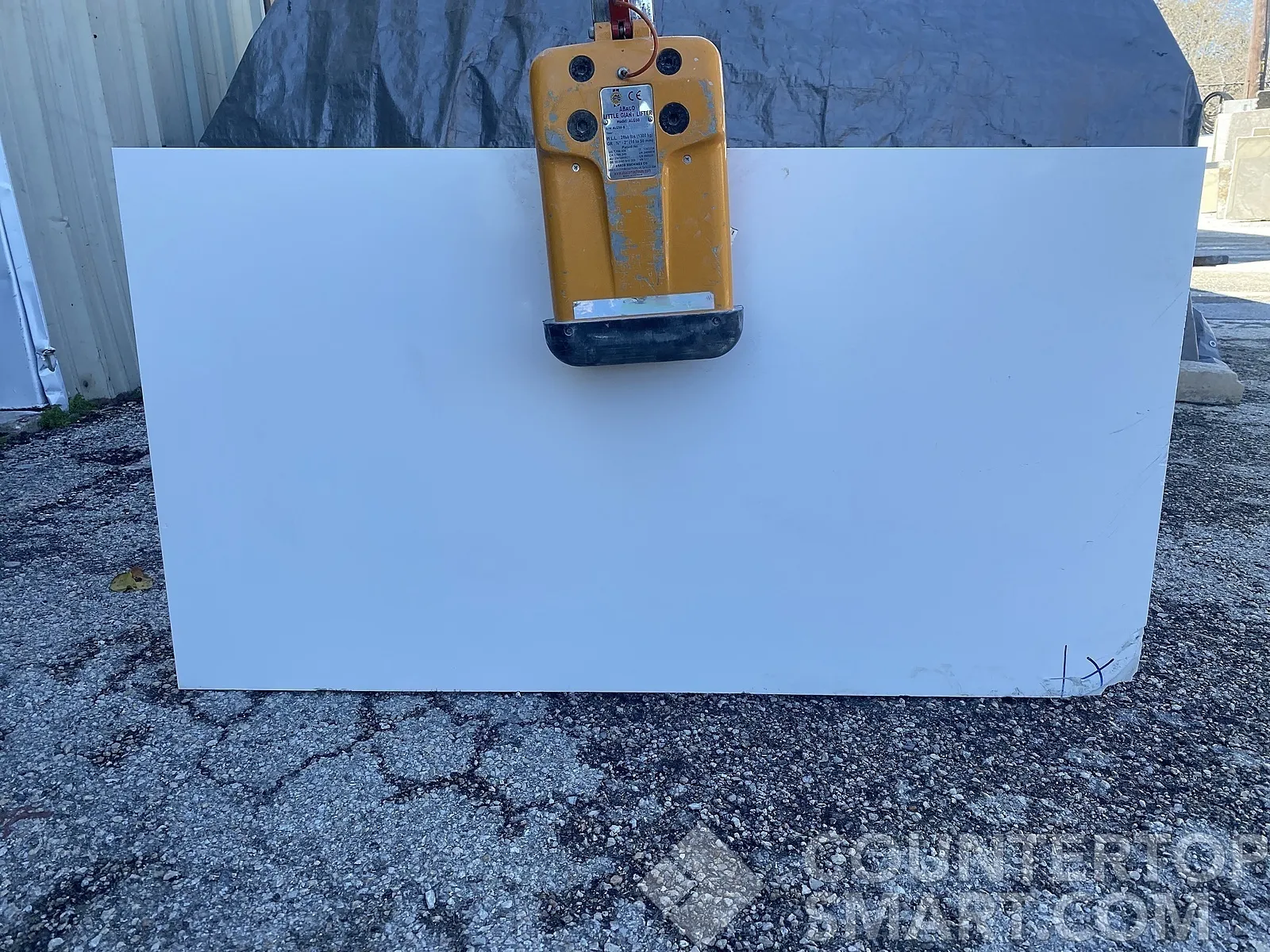 Full image of Silestone White Zeus Quartz countertop slab