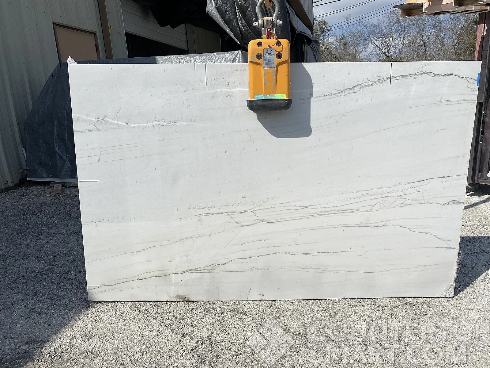 Full image of Luce Di Luna Quartzite countertop slab