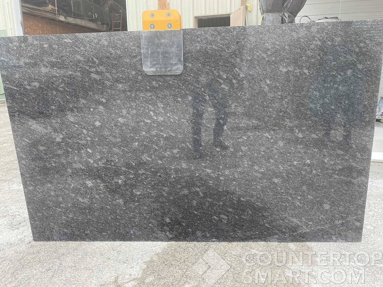 Full image of Steel Grey Granite countertop slab