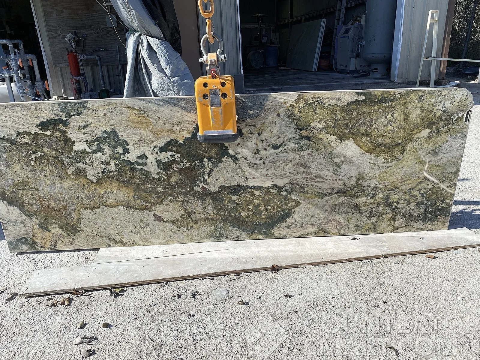 Full image of Azul Fantasy Grey Granite countertop slab