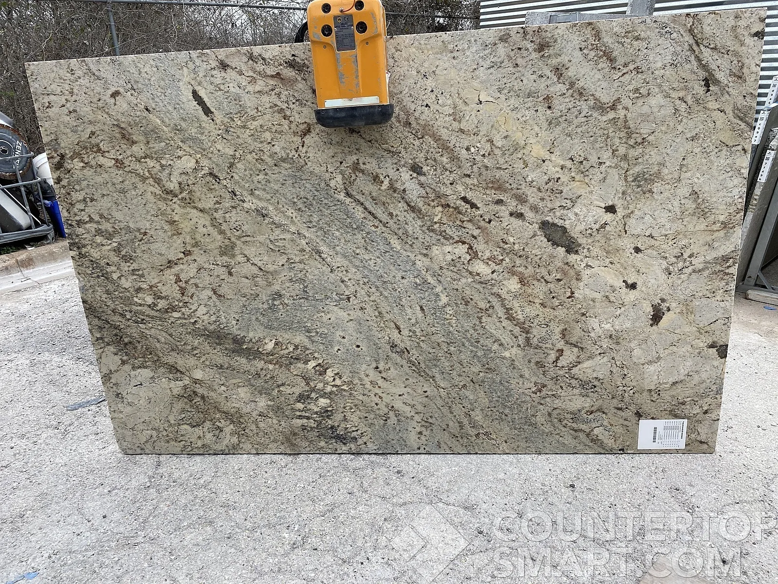 Full image of Typhoon Bordeaux Brown Granite countertop slab