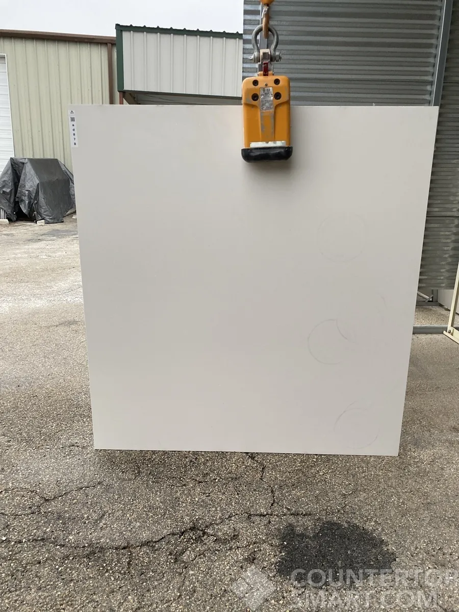 Full image of Q Quartz Stellar White Quartz countertop slab