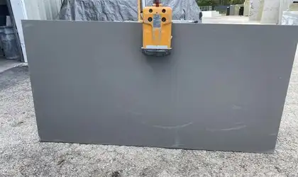 Full image of Silestone Grey Expo Quartz countertop slab