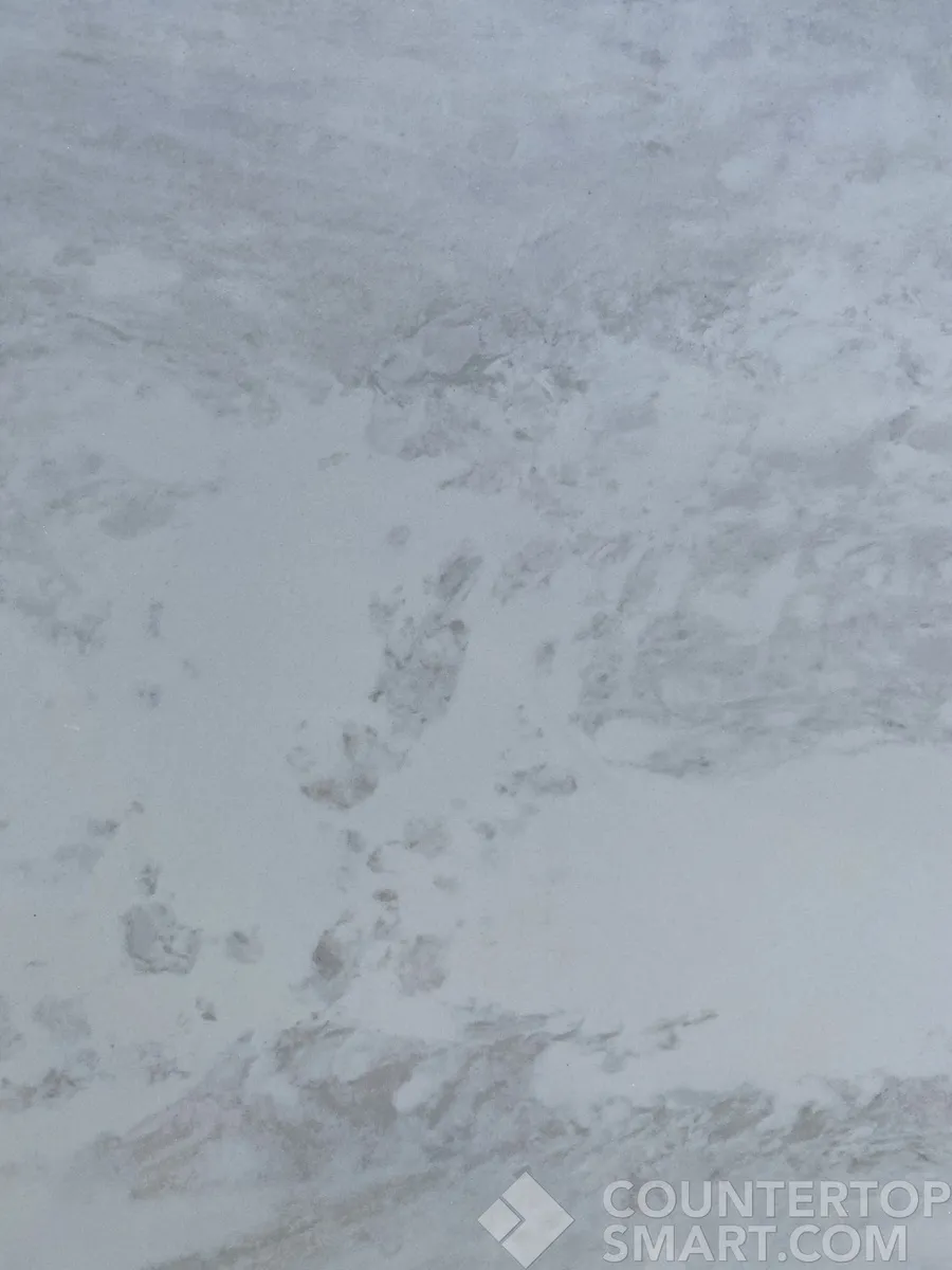 Closeup image of Vicostone Luna Plena Grey Quartz countertop slab
