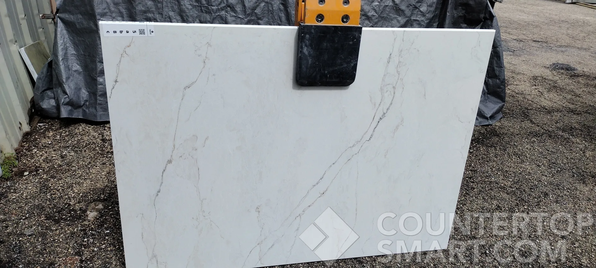 Full image of Vicostone Costa Nova White Quartz countertop slab