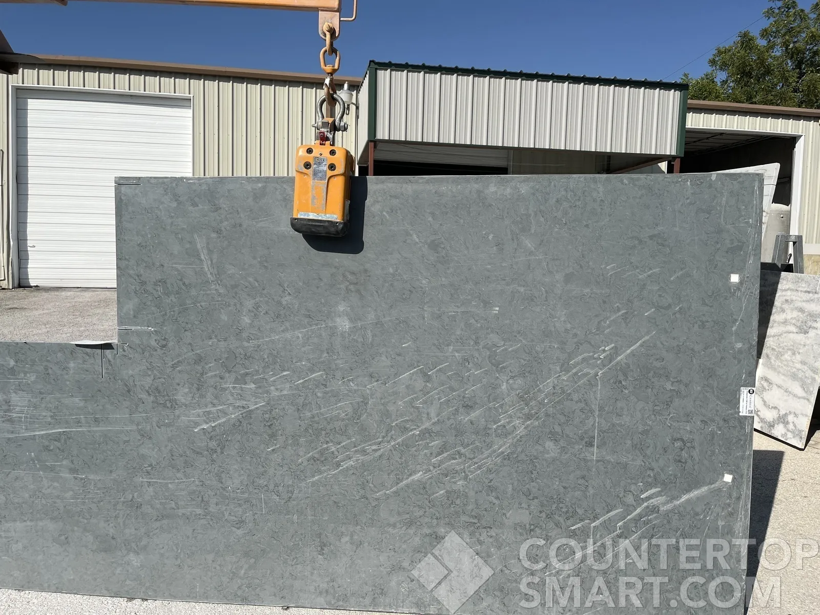 Full image of Cambria Bridgewater Quartz countertop slab