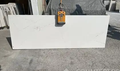Full image of Silestone Ethereal Glow White Quartz countertop slab