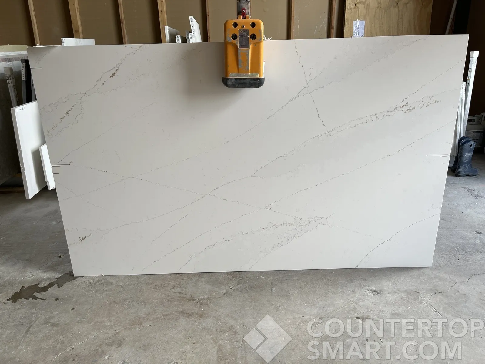 Full image of Silestone Ethereal Glow White Quartz countertop slab