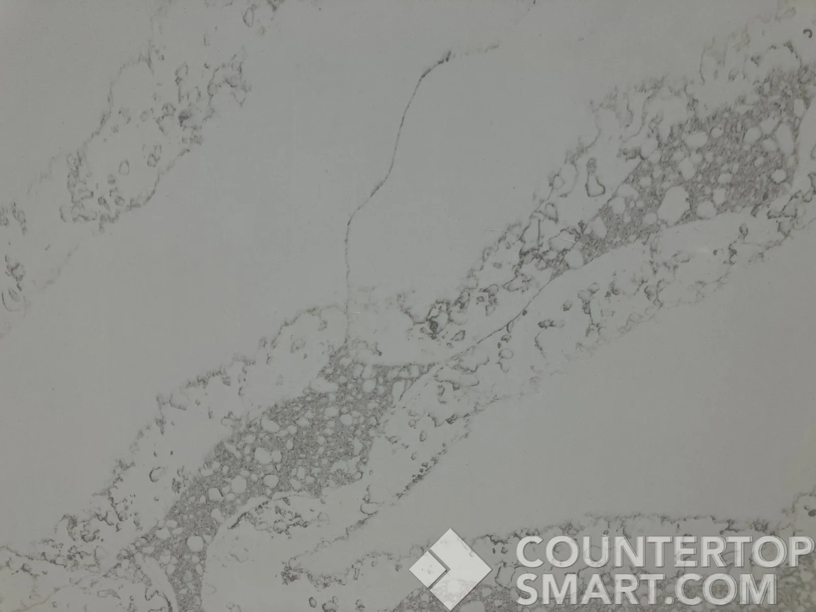 Full image of AmeriQuartz Statuario Cd Quartz countertop slab