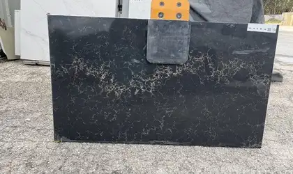 Full image of Caesarstone Vanilla Noir Quartz countertop slab