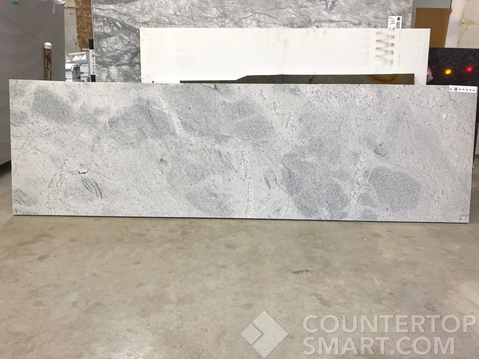 Full image of Himalaya White Grey Granite countertop slab